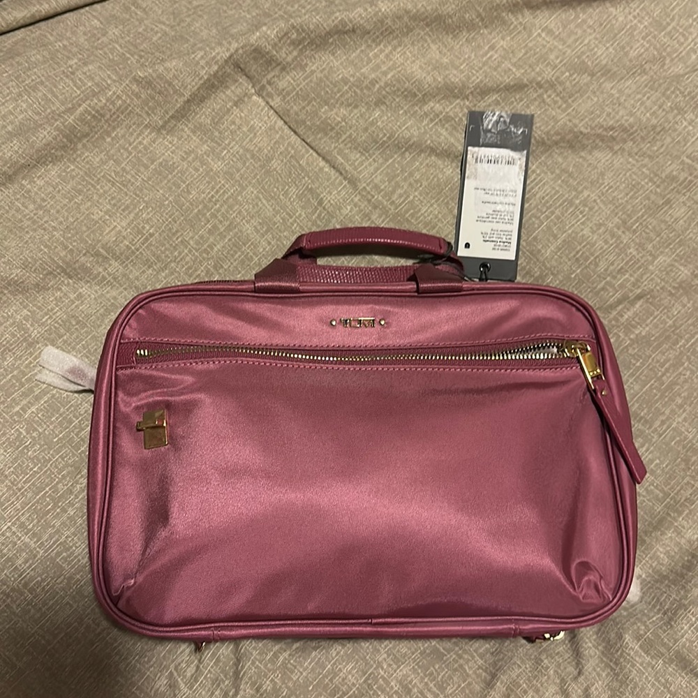 Tumi Voyageur travel bag organizer pink